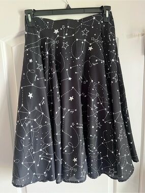 LA Soul Women’s Star Constellation Black Skirt, size Small
